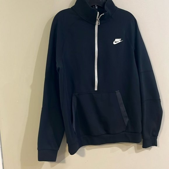 [M] Nike Sportswear Modern Black Cotton Men Sweater - Picture 2 of 8